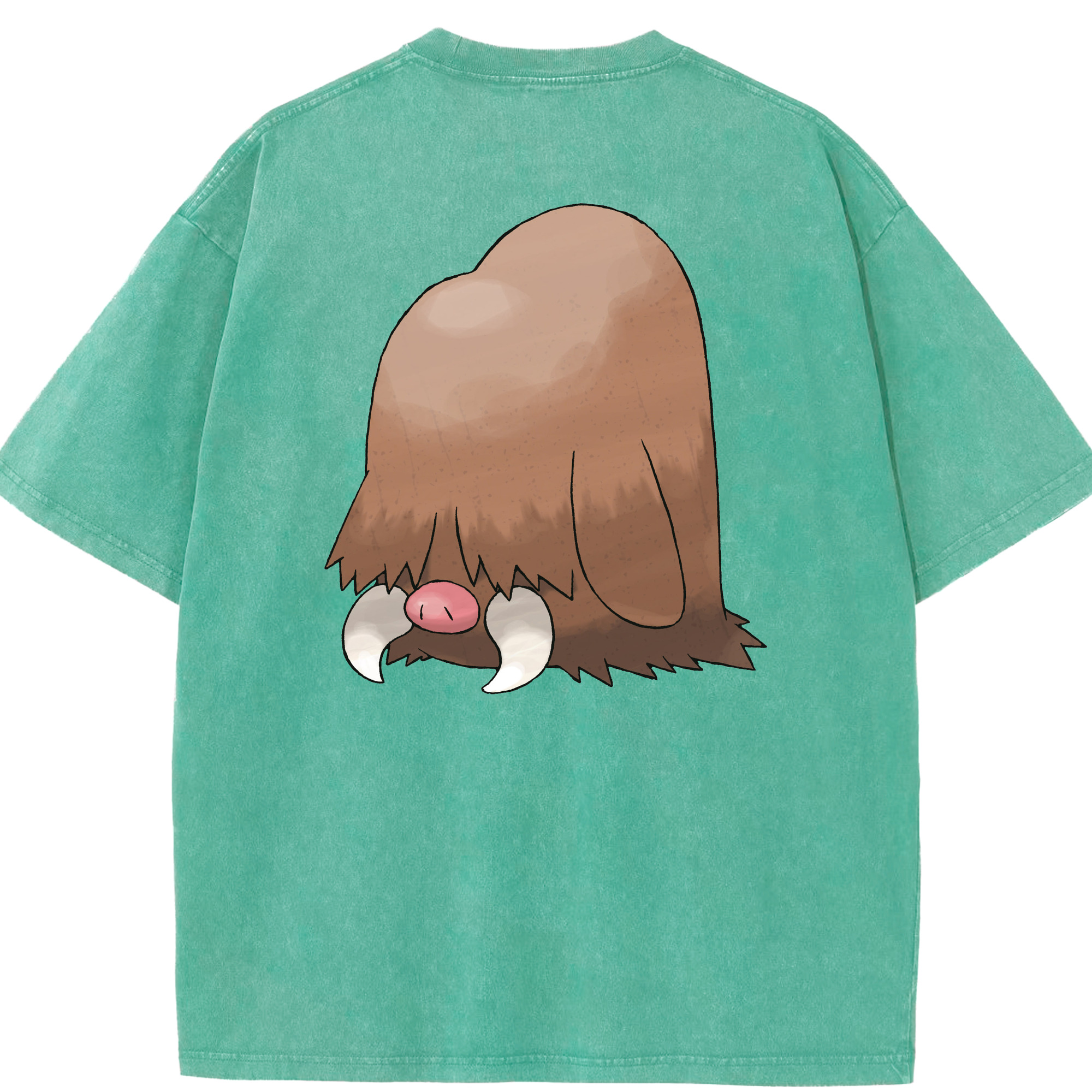 （画像用） ポケットモンスター Pokémon 綿100% ヴィンテージ風 半袖Tシャツ（背面プリント）